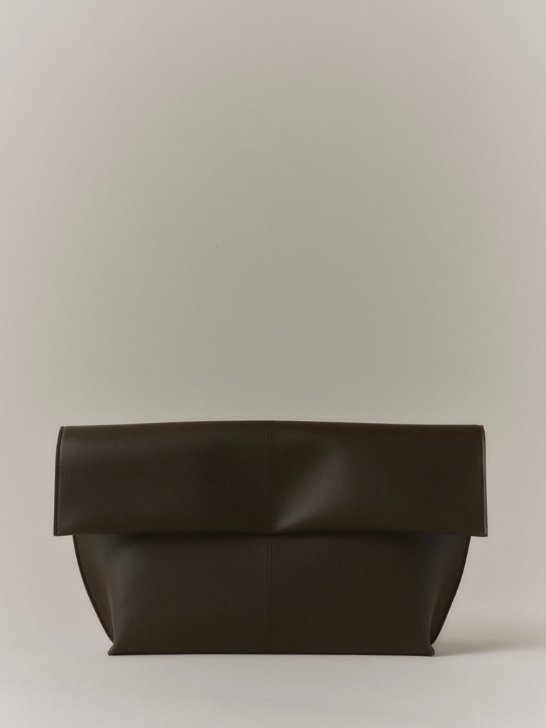 Seamed Clutch Espresso