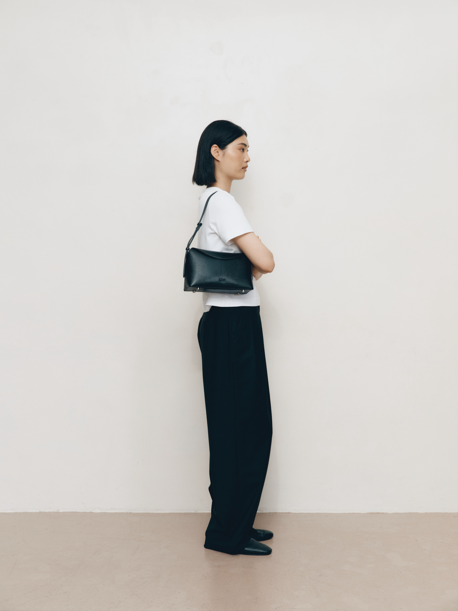 Hudson Bag Black Lizard