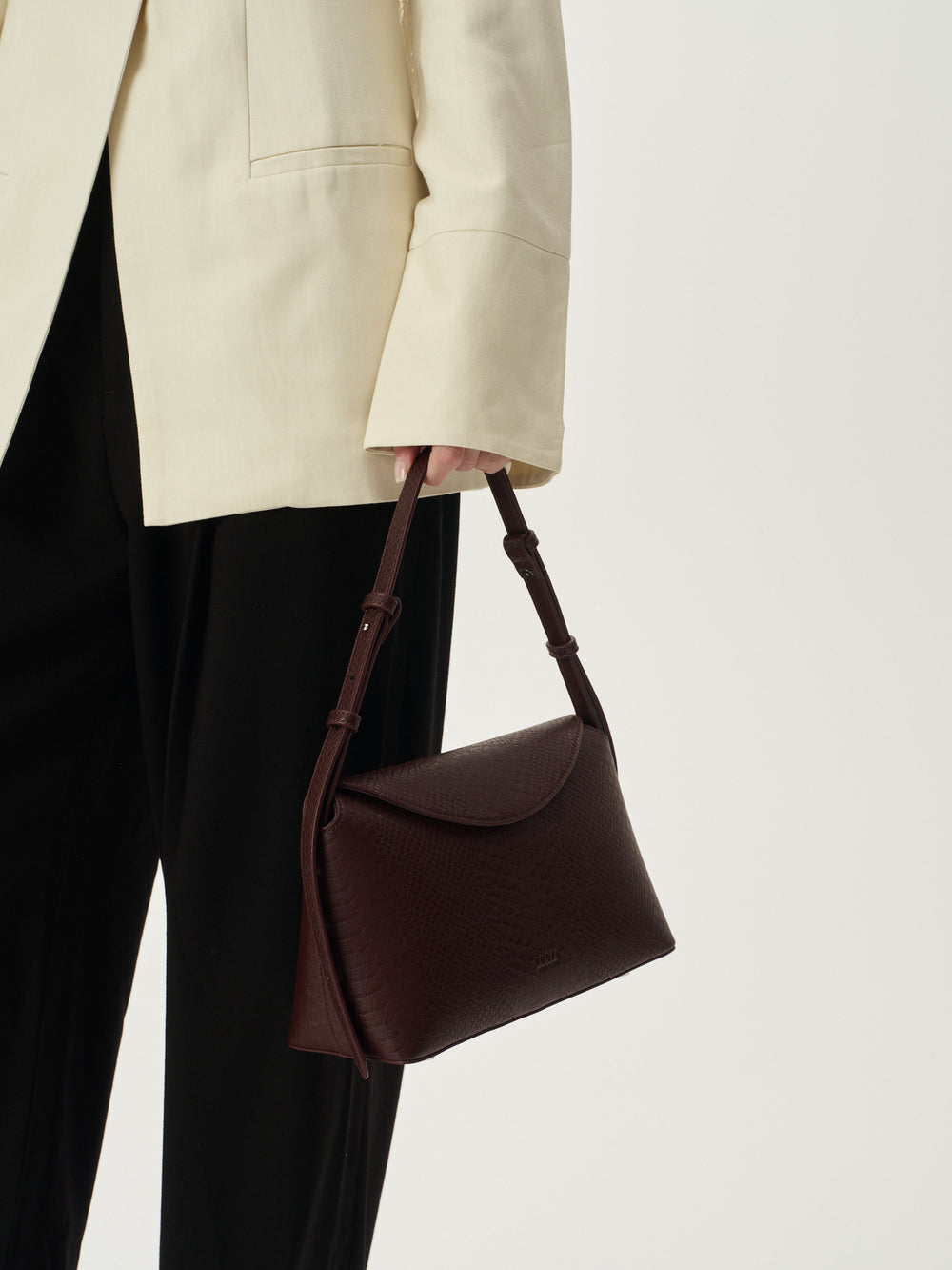 Hudson Bag Berry Croc