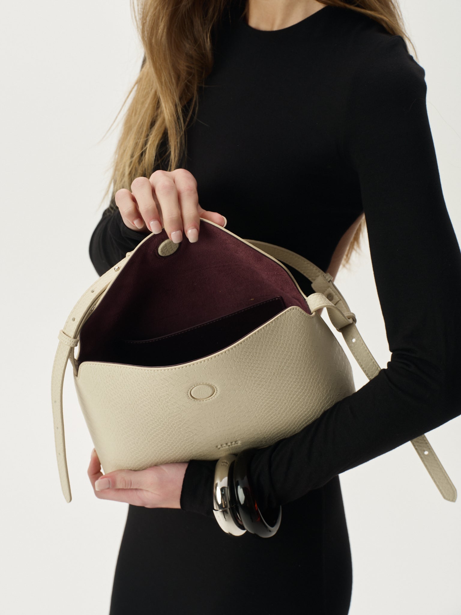 Hudson Bag Oat Croc