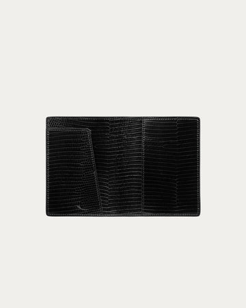 Passport Cover Black Lizard