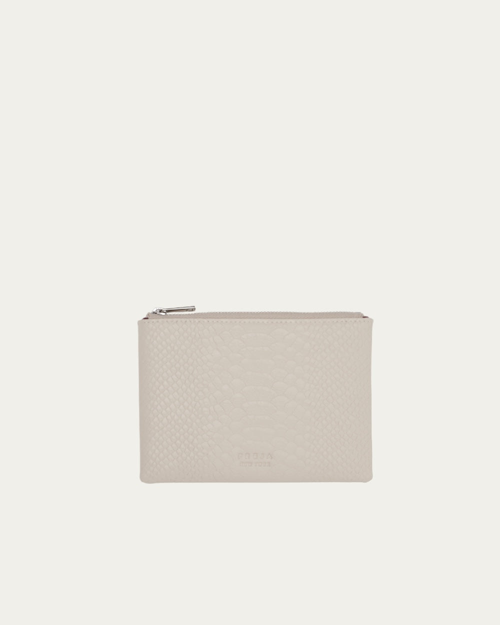 Zip Pouch Oat Croc
