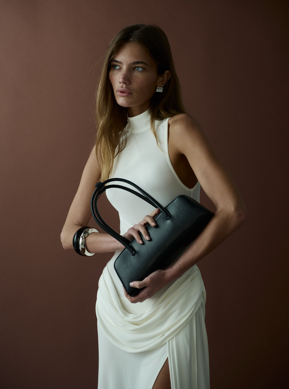 Mercer Bag Black Lizard