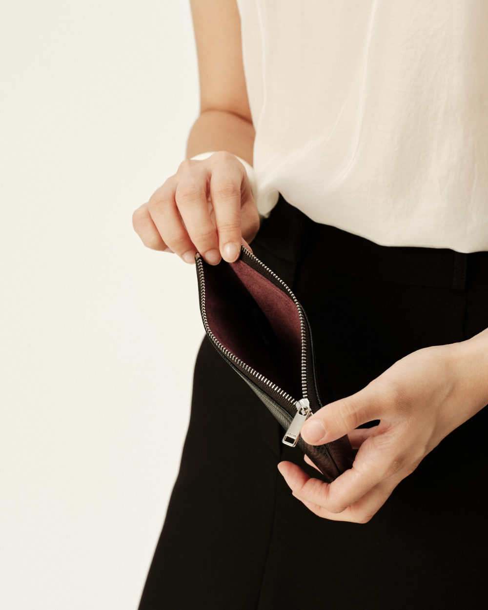 Zip Pouch Black Lizard
