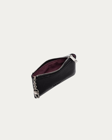 Zip Pouch 5 Black Lizard