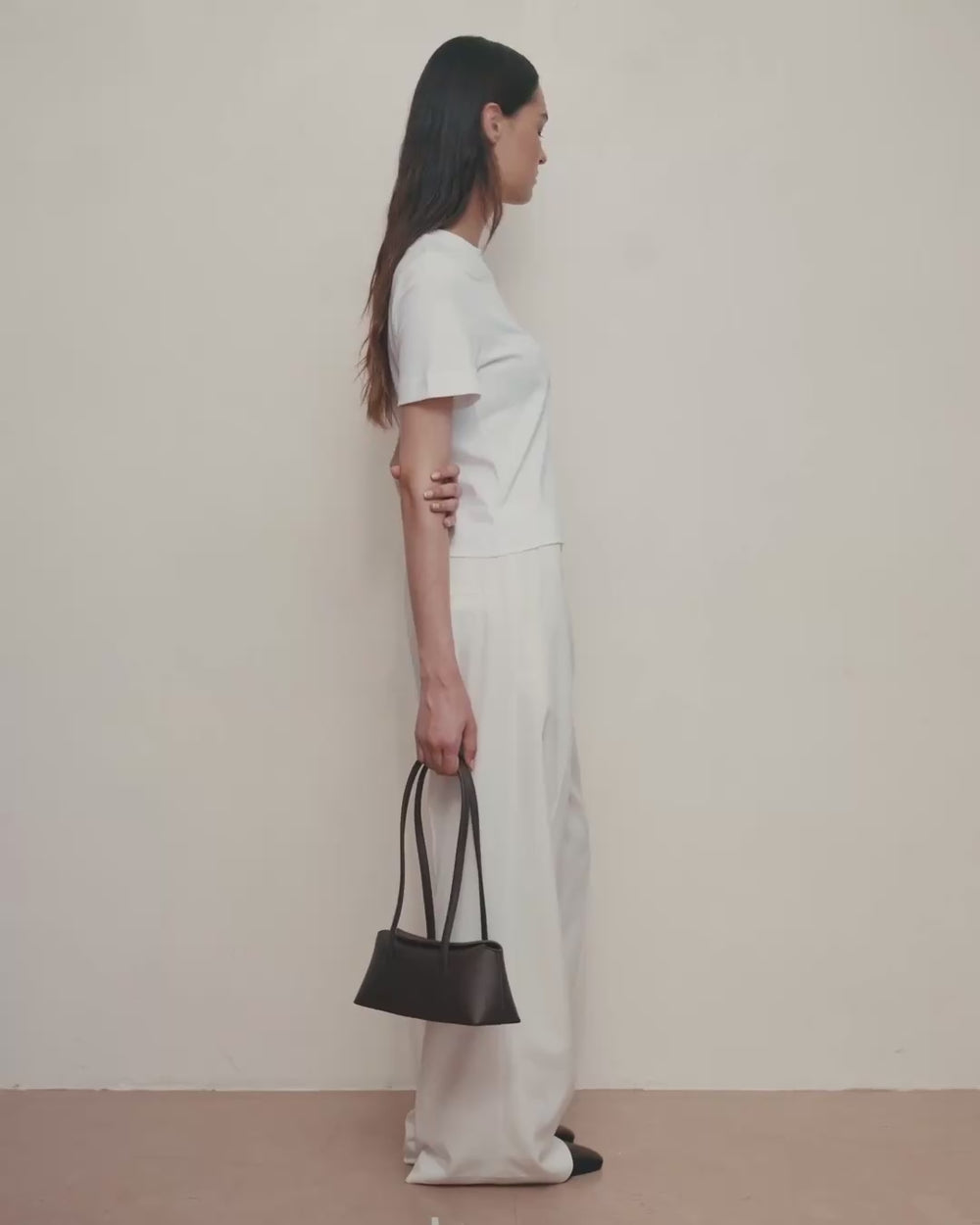 Mini Chrystie Bag Chocolate Suede Croc