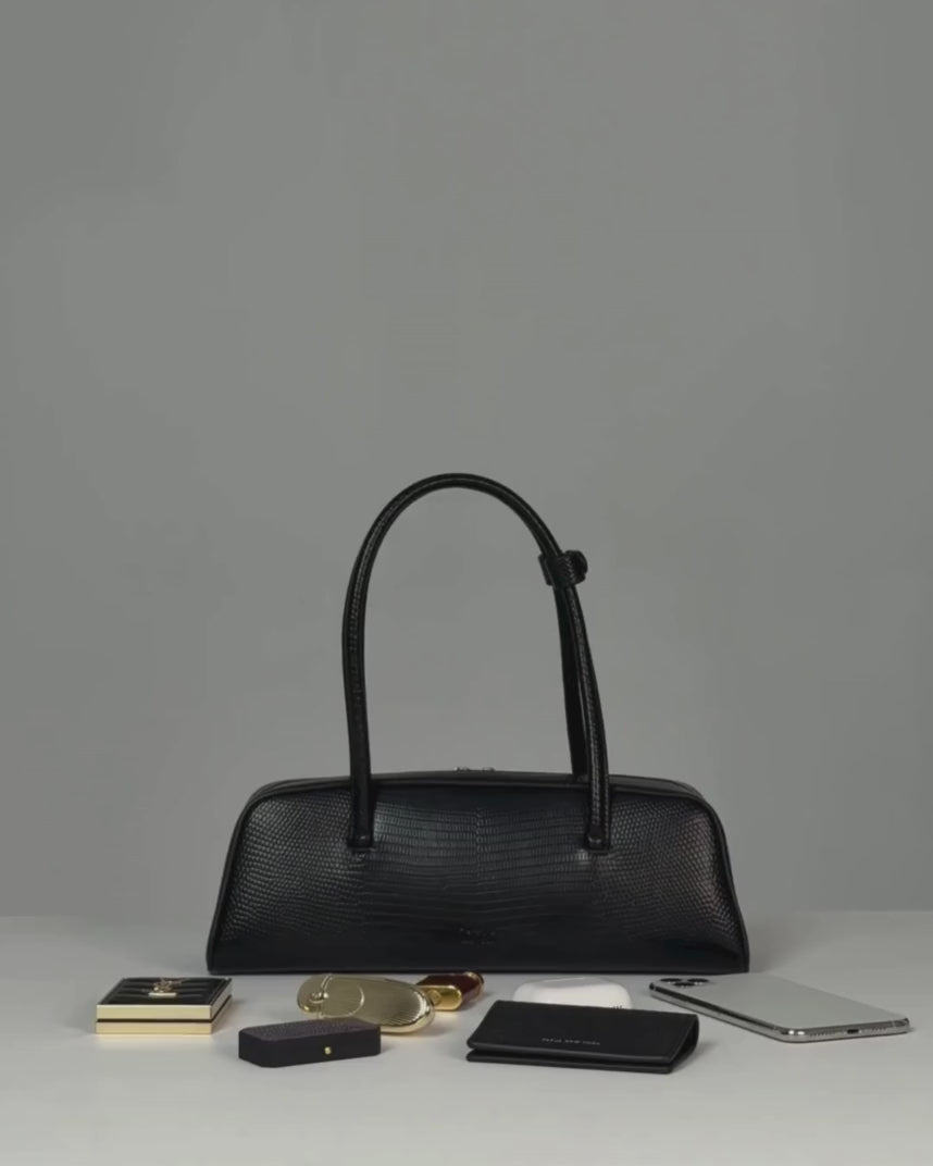 Mercer Bag Black Lizard