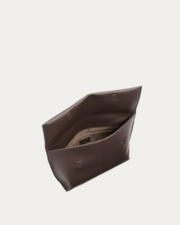 Seamed Clutch Espresso