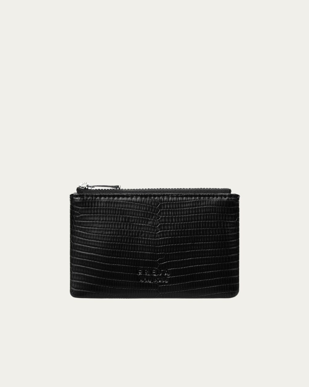 Zip Pouch 5 Black Lizard